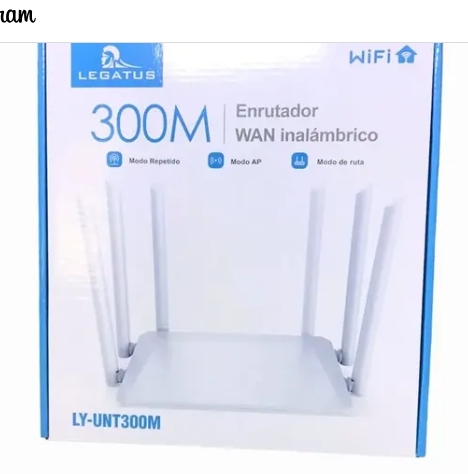 [7796350516546] Router Wifi Legatus 300mbps 6 antenas LY-UNT300M