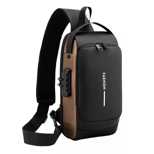 [P-260KA] Mochila Bandolera Antirrobo con Usb Impermeable @#