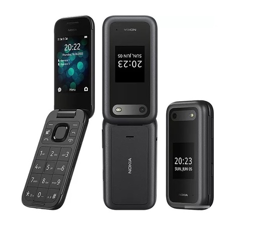 [6438409076281 990691] Celular Nokia 2660 Flip Dual Sim 2.8" (Negro) 4G