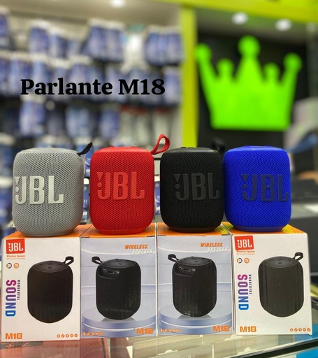 [504643] Parlante Portatil Bluetooth JBL M18 Negro (Replica)