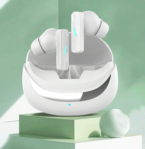 [7796350516515] Auricular Bluetooth 5.4 Doble RM-700 con Base Cargadora