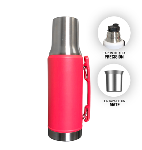 [504669] Termo de Acero 1.2L Hengda Rojo