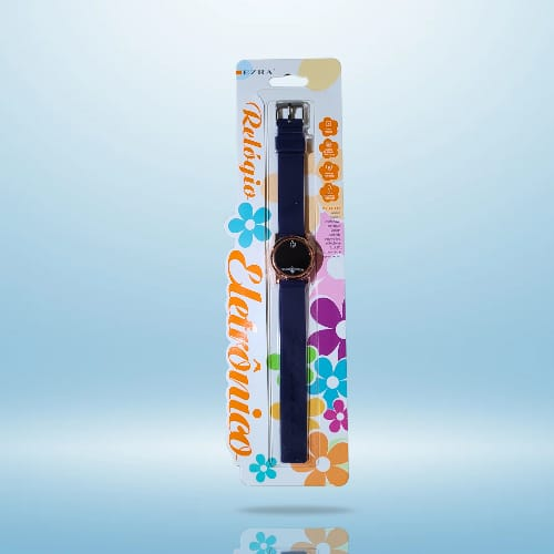 [EZ-B11] Reloj Pulsera Digital Engomado Redondo Chico