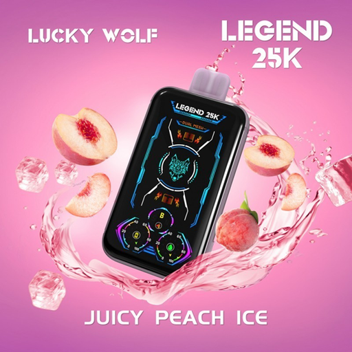 [5060521437988] Vaper Vapeador Electronico Lucky Wolf 25000 Puff (Durazno)