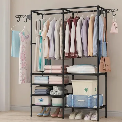 [NF-2457] Perchero Organizador de Ropa Doble Multifuncional (36x108x173cm)