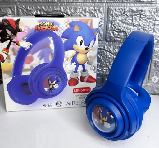 [305541808208] Auricular Vincha Bluetooth Micro Sd Personajes MF-501H Sonic