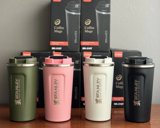 [504806] Vaso Termico con Pico y Termometro Led Stanley 510ml Blanco