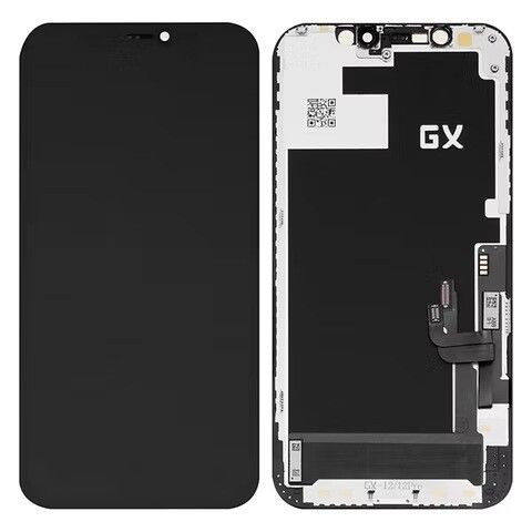 [504833] Modulo Iphone 12 / 12 Pro negro IC Removible (OLED GX)