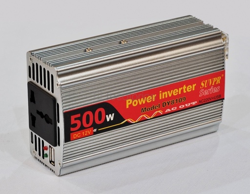 [6958446781097] Inversor Conversor 500W (12V-AC 220V) DY-8109