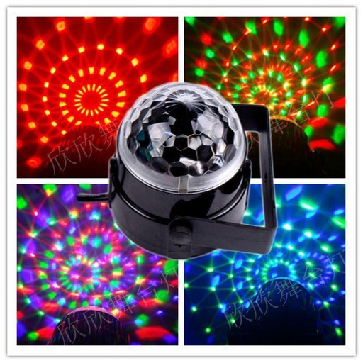 [6290132553503] Mini Semi Esfera Led Audiritmica L-12