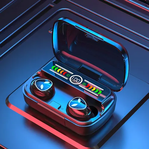 [504946] Auricular Bluetooth 5.3 Doble M20 Pro con Base Cargadora