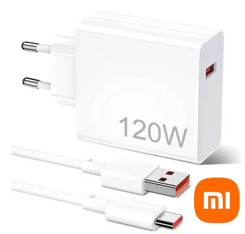 [6941812714638] Kit Cargador Xiaomi 120W Usb (toma europea) ORIGINAL
