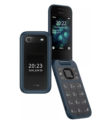 [6438409076281] Celular Nokia 2660 Flip Dual Sim 2.8" (Azul) 4G