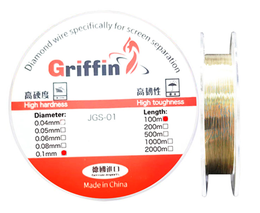 [504957] Hilo Separador de Touch Lcd Pantalla Glass Diamantado 0.025mm x100m