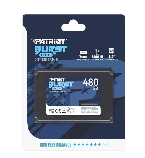 [0814914027752] Disco de Estado Solido SSD Patriot Burst Elite 2.5" 480gb