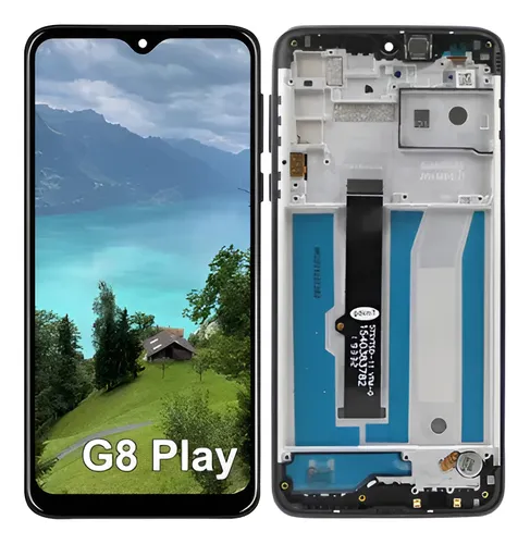 [302048] Modulo Motorola G8 play con marco, buzzer, parlante, flex botones Original (RN)