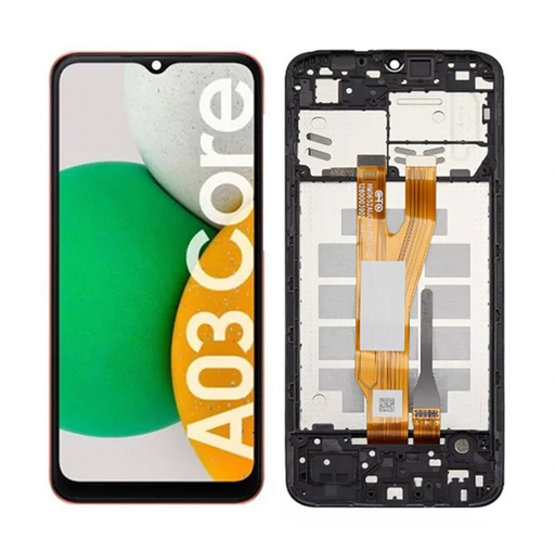 [302015] Modulo Samsung A03 Core con marco, buzzer, parlante, flex botones Original (RN)