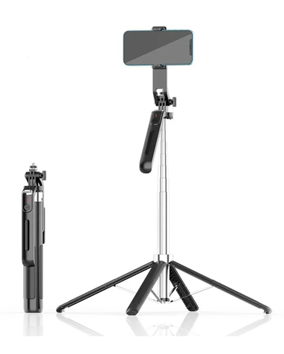 [6290132593493] Cuadripode Baston Selfie Disparador Bluetooth 180cm 360° P190