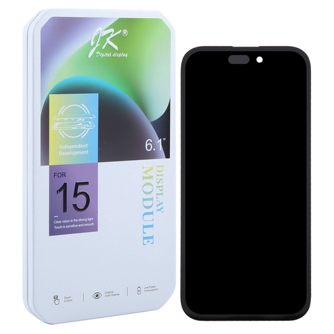 [505010] Modulo Iphone 15 negro (ORIG) IC Removible JK