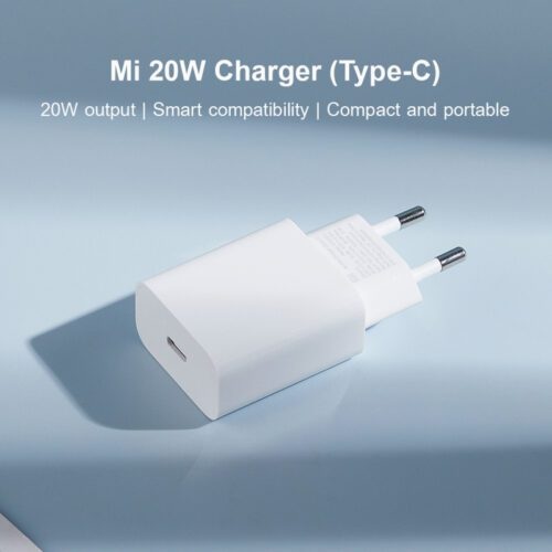 [6934177733673] Cargador Cabezal Xiaomi 20W PD (toma europea) ORIGINAL