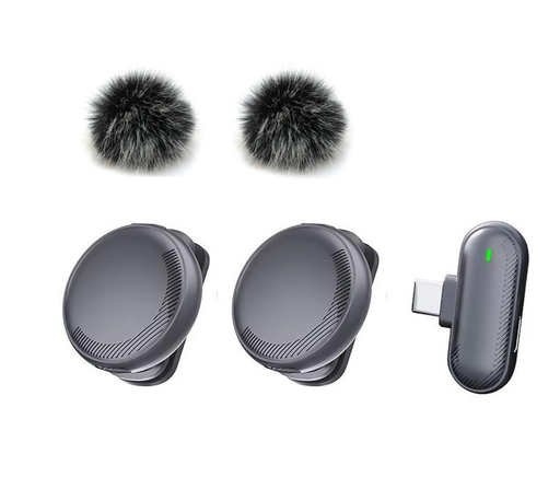 [6290132592519] Microfono Corbatero Inalambrico Doble Tipo C SX19