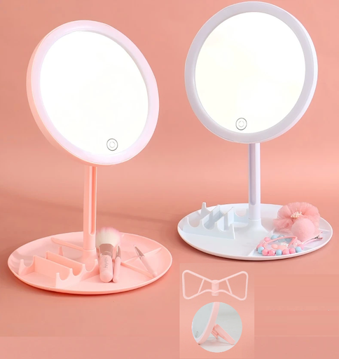 [6290132591635] Espejo Led 3 Intensidades con Dos Bases (16cm)