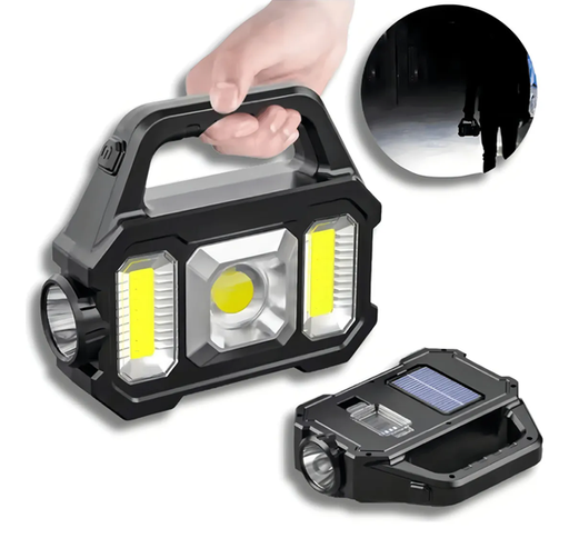 [6928334722051] Linterna Led Recargable Solar Lateral COB Power Bank YD-2205A