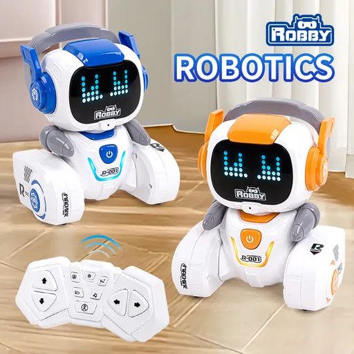 [505132] Robot Robby Inteligente Recargable con Control a Pila AAA x2 (no incluidas)