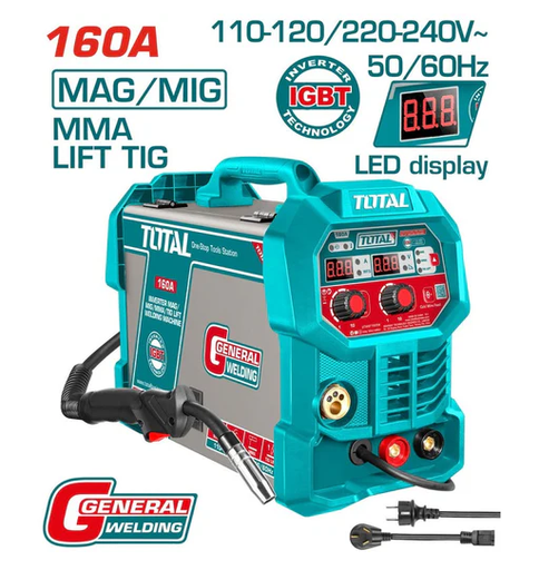 [6932584808189] Maquina de Soldar Inverter 3 en 1 160A Total