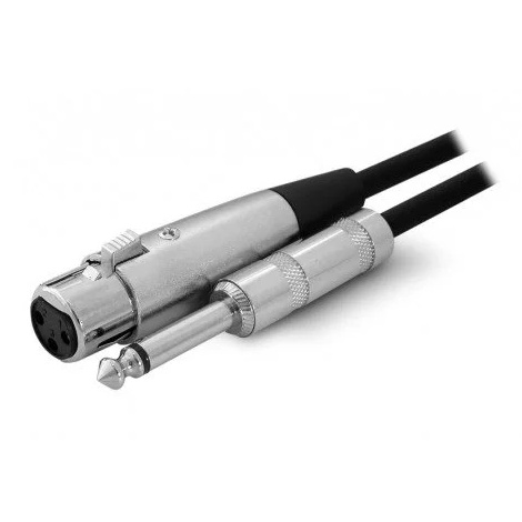 [CB182A] Cable Canon Hembra a Plug 6.35 mono 5m