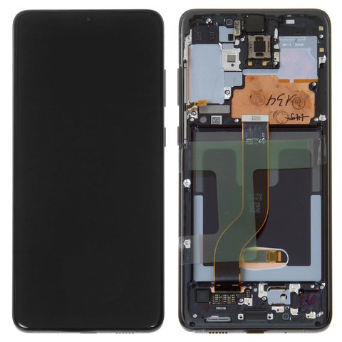 [505191] Modulo Samsung S20 Plus negro con marco (ORIG Gold Edition)