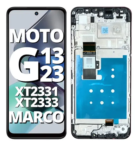 [505280] Modulo Motorola Moto G13 con marco negro (ORIG Premium)
