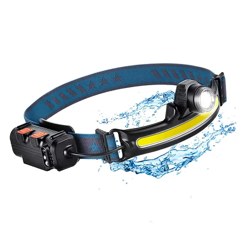 [7899052122159 LN688] Linterna Minera Recargable Usb Cob + Led con Sensor de Movimiento W678-2