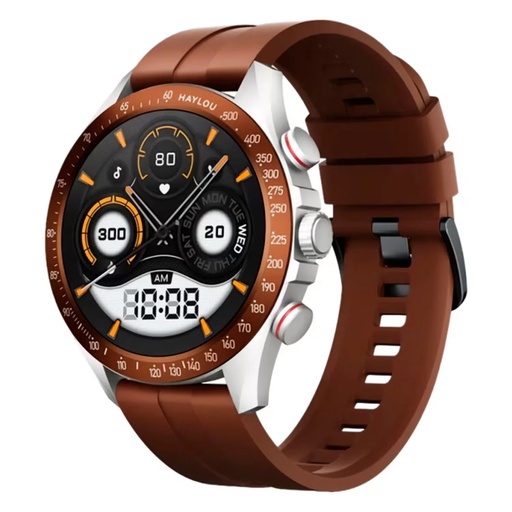 [6971664934724] Reloj Pulsera Smartwatch Haylou Solar Pro LS18 Marron