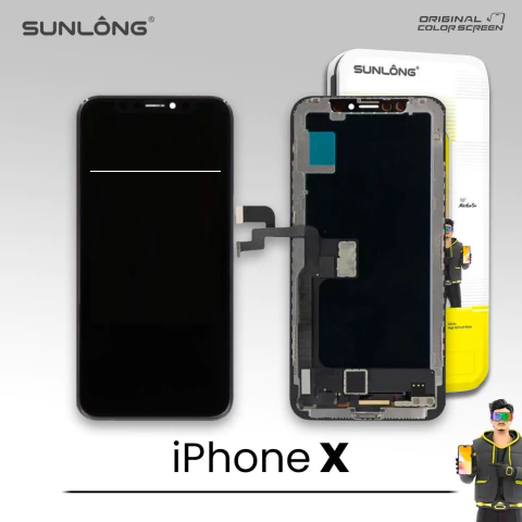 [6974443536683] Modulo Iphone X Negro SUNLONG