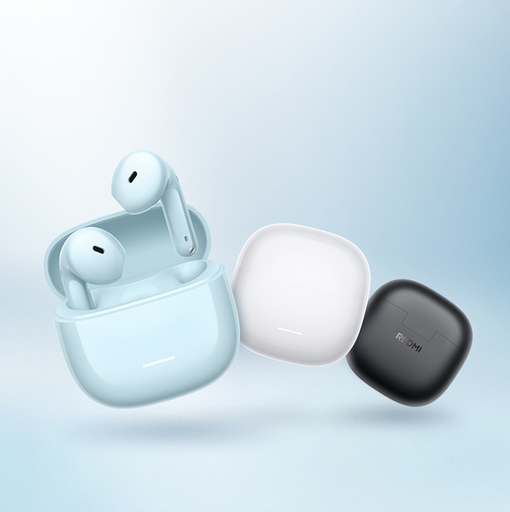 [6932554464240] Auricular Bluetooth 5.4 Doble Xiaomi Redmi Buds 8 Active con Base Cargadora Blanco (ORIGINAL)
