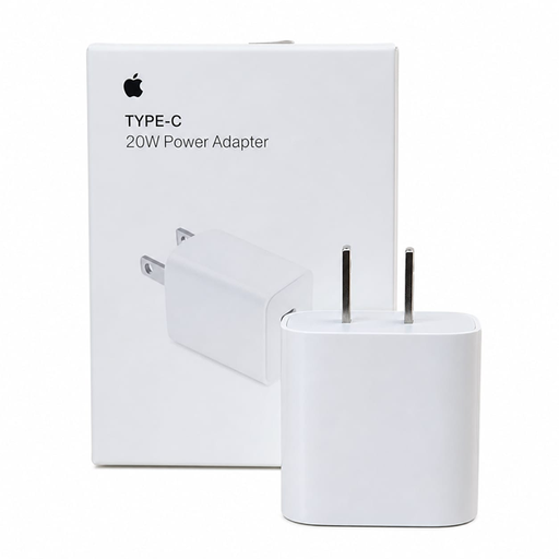 [505428] Cabezal Lightning Iphone 20W Usb C (toma americana) Blanco