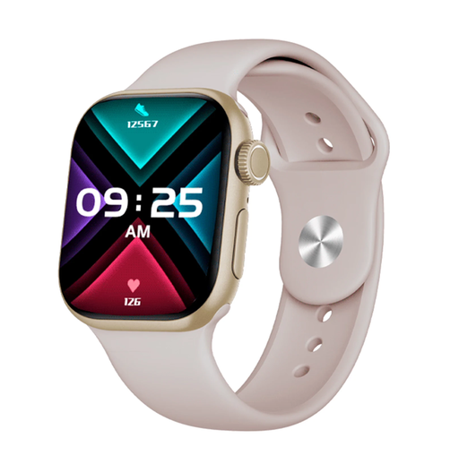 [7730737130017] Reloj Inteligente Smartwatch FTX A9C Dorado-Beige (46mm)