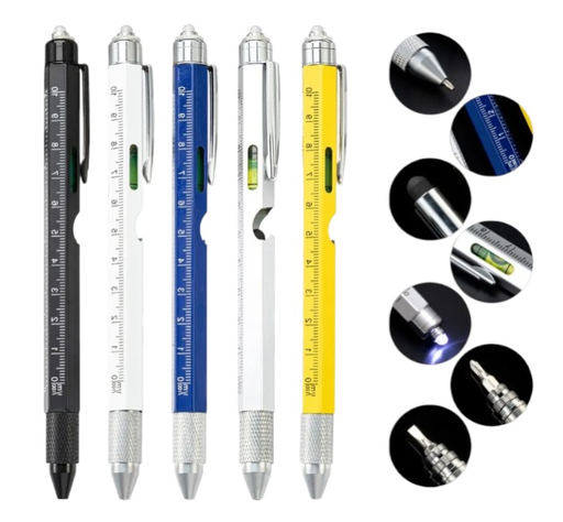 [505494] Lapicera Multifuncion UV Nivel Touch Corta Vidrio
