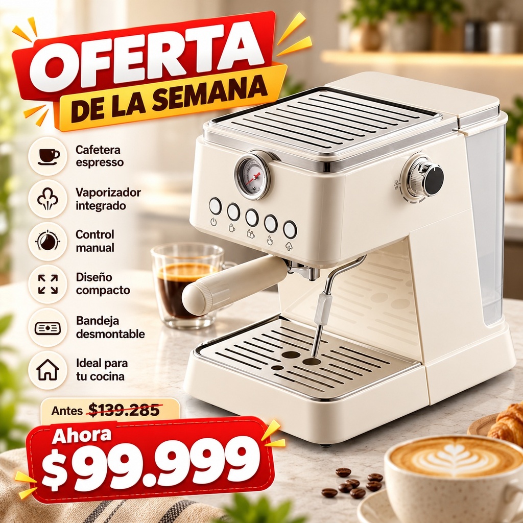 [0723540564725] Cafetera Electrica Expreso Express Espuma Molido Vintage K-113633