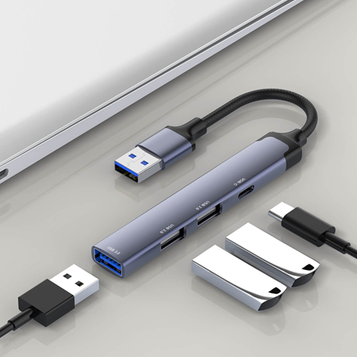 [7799135019461] Hub 4 puertos Usb 3.0 + Doble usb 2.0 + PD LDNIO DS-44C