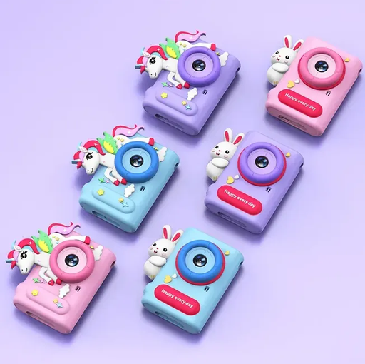 [6290132596043 SQ-XJ08] Camara de Fotos para Niños Recargable Micro Sd con Funda SQ-XJ08