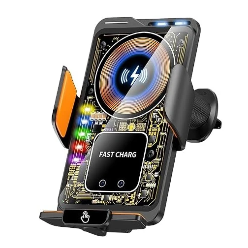 [6290132596852] Soporte Universal de Celular o GPS Magnetico Auto Iman Regulable 66W QI JL-FJ21