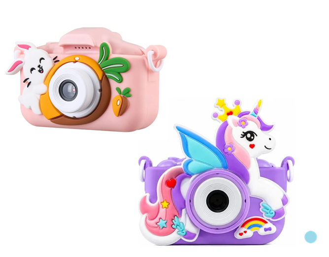 [6290132596036] Camara de Fotos para Niños Recargable Micro SD con Funda SQ-XJ07