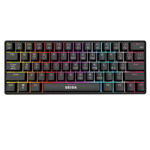 [6290132595619] Teclado Gamer Retroiluminado Mecanico DN-K61 (61 teclas)