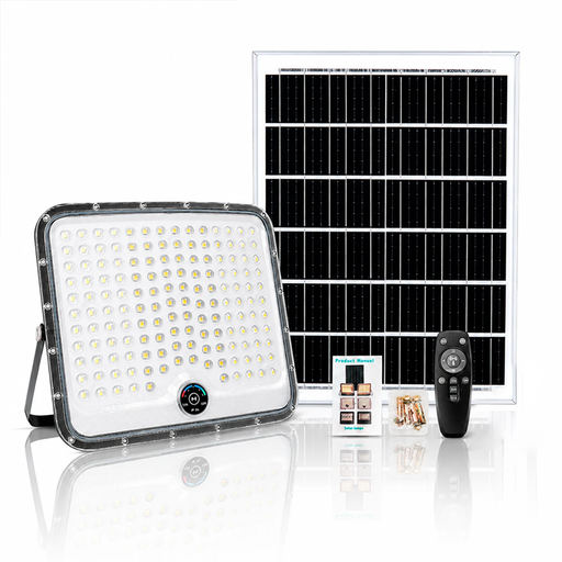 [6290132595268] Reflector Led con Panel Solar y Control 150w Luz Fria 25led (21x16,5cm)