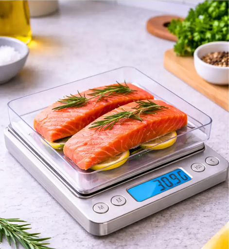 [0723540566293] Balanza Digital de Cocina 1g a 300g a Pilas (2 AAA no incluidas)