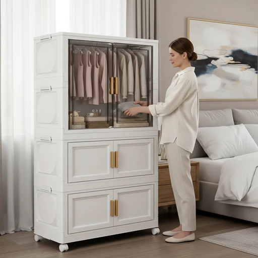 [6902563507887] Placard Organizador Plegable con Ruedas