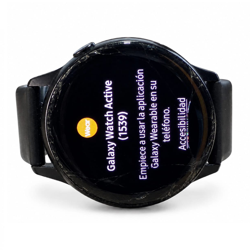 [505647] Reloj Pulsera Smartwatch con GPS Samsung Galaxy Watch Active SM-R500 Pantalla Astillada (usado sin cargador) 40mm