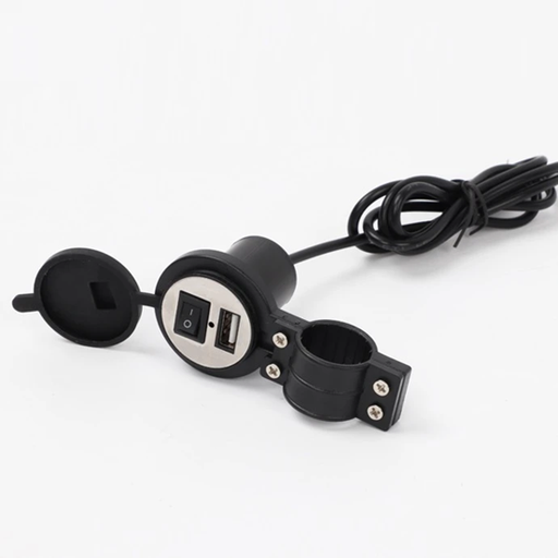 [6290132598054] Cargador para Moto 12v a Usb con Interrruptor 1.5A